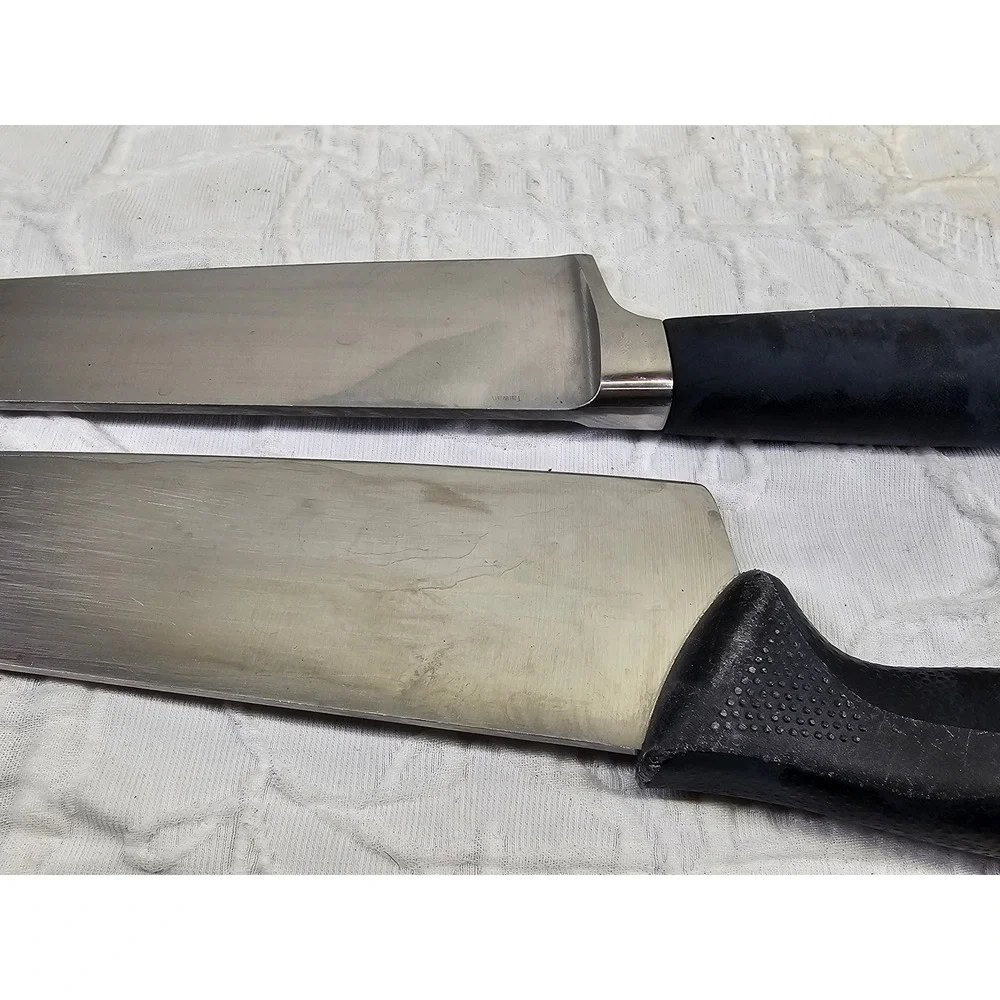 Mercer Chef Knife Set 2pc 8in 10in Black Good M20609‎ M22610 German Steel NSF